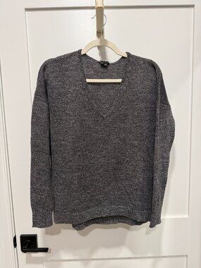 Theory V-neck Gray Sweater